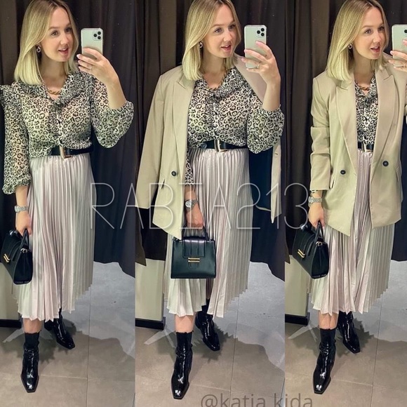 ZARA FLAP CITY BAG - Picture 7 of 12